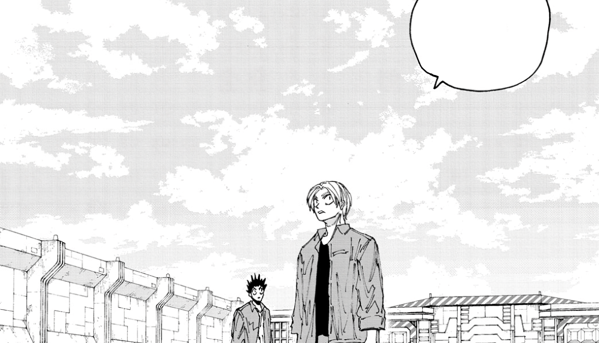 Shin and Heisuke in Sakamoto Days chapter 185 panel