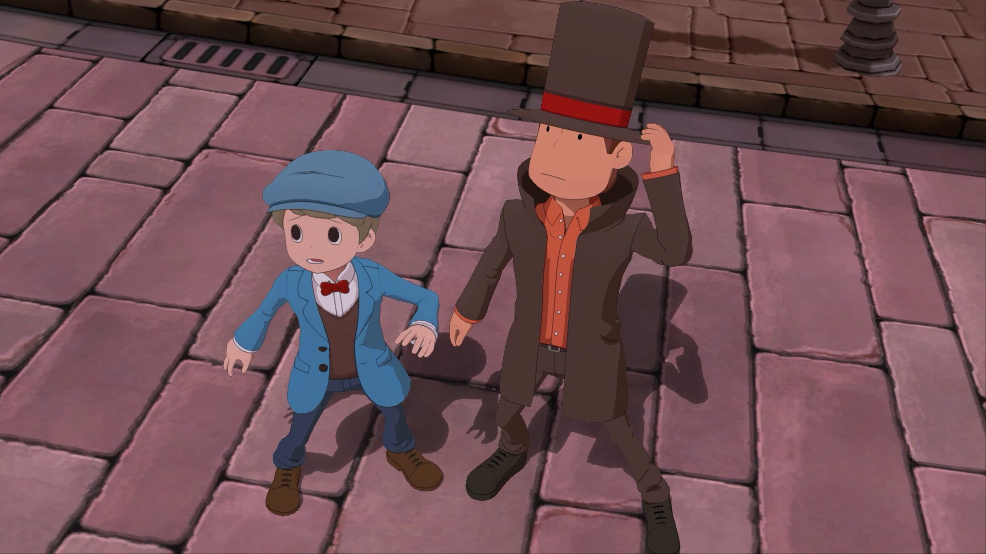 Hershel Layton and Luke Triton in Professor Layton and the New World of Steam