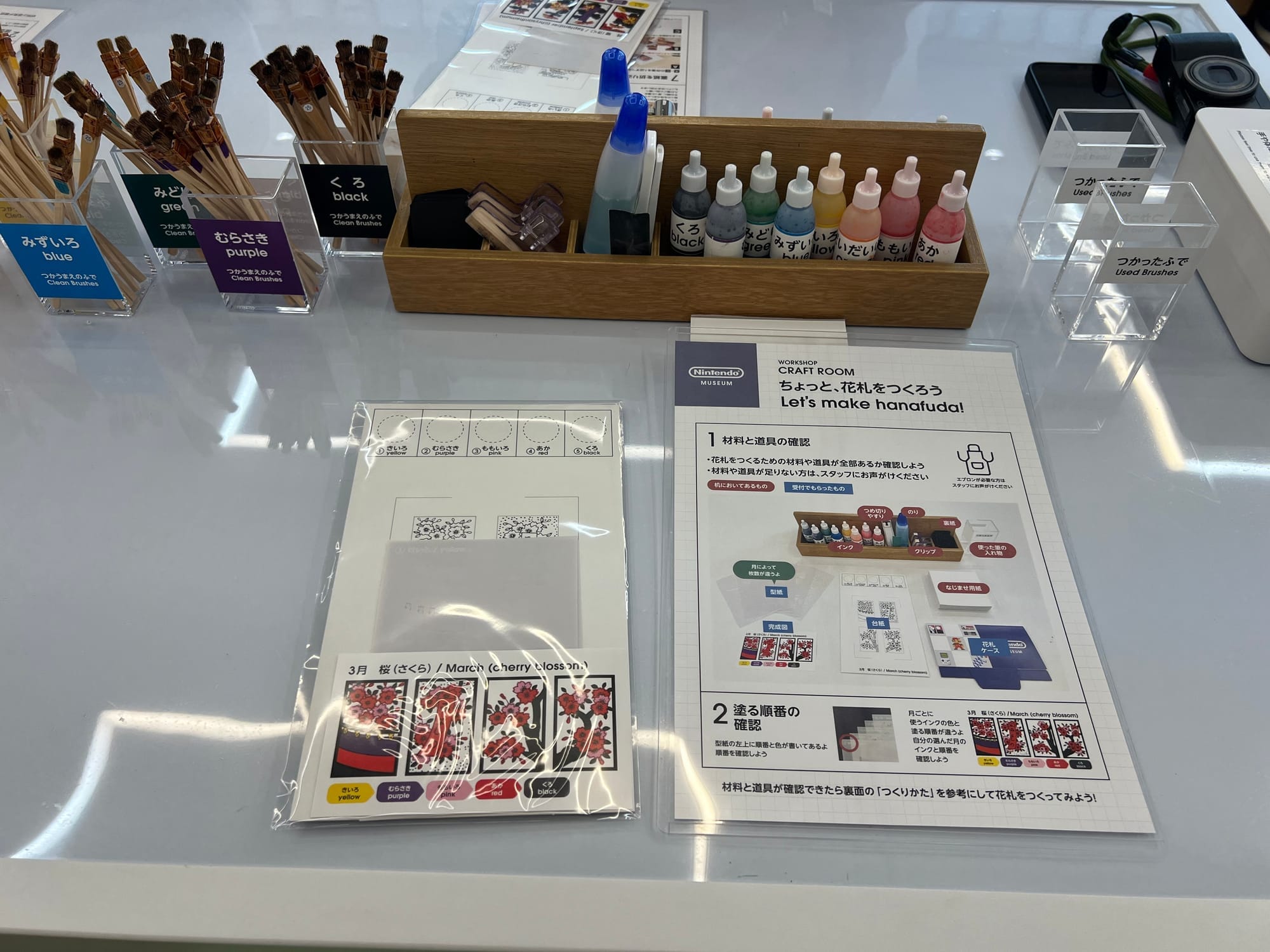 Nintendo Museum hanafuda making workshop