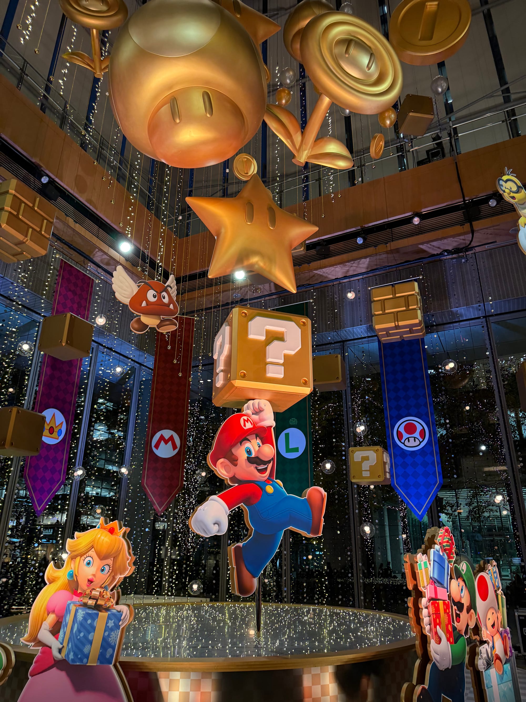 Super Mario Christmas display in Tokyo