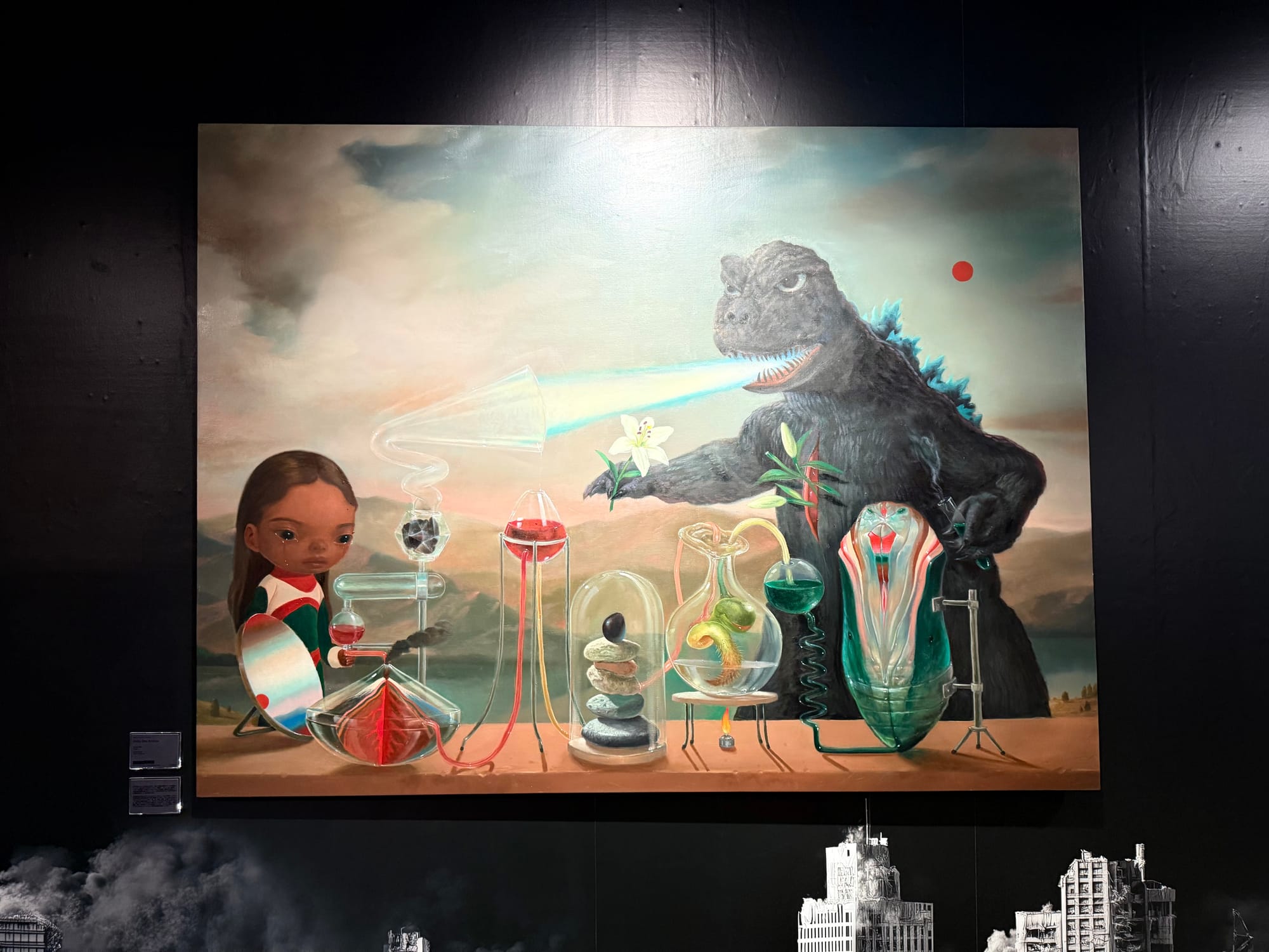 Godzilla painting by Roby Dwi Antono