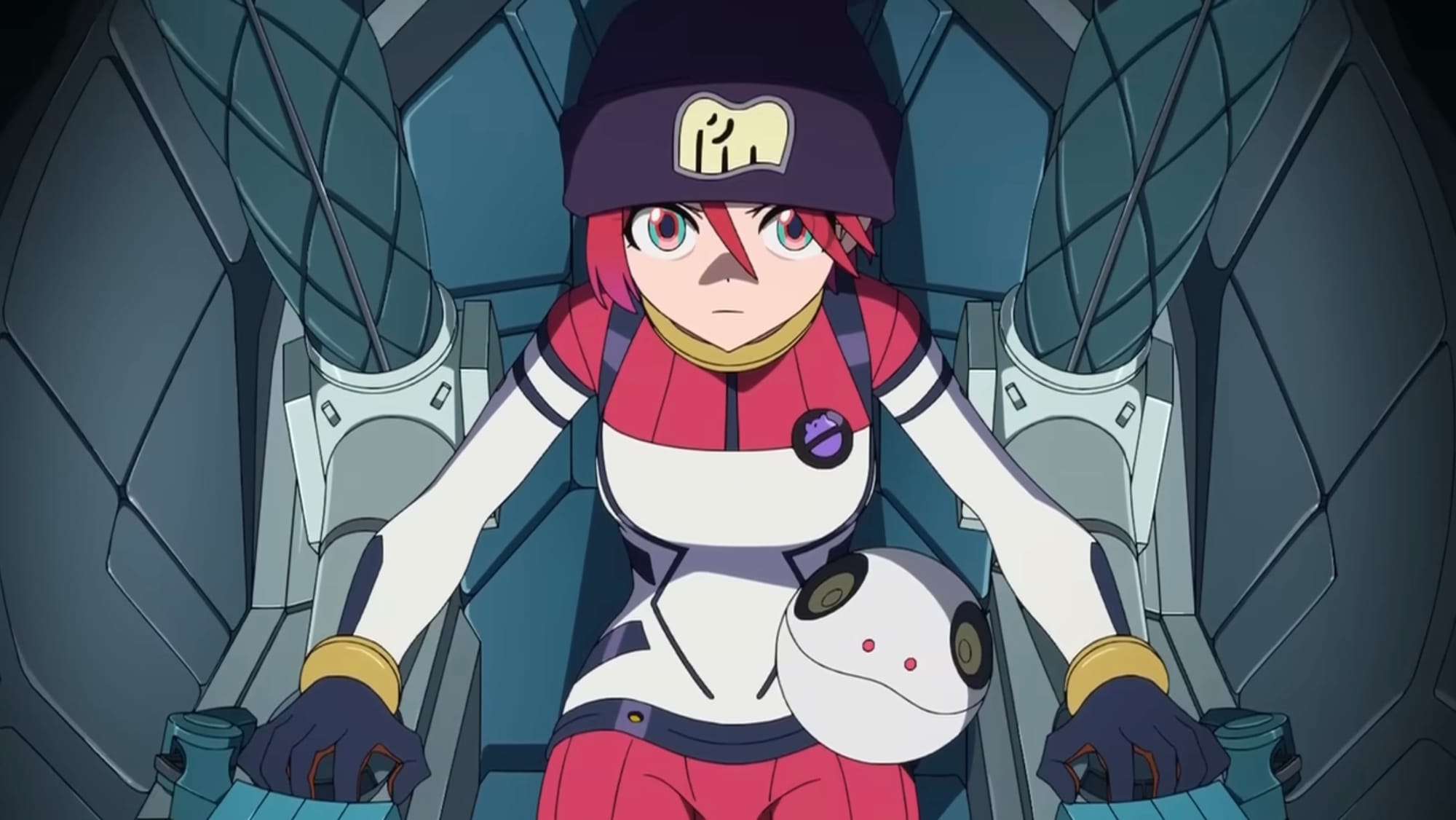 Amate piloting a mobile suit in Mobile Suit Gundam GQuuuuuuX