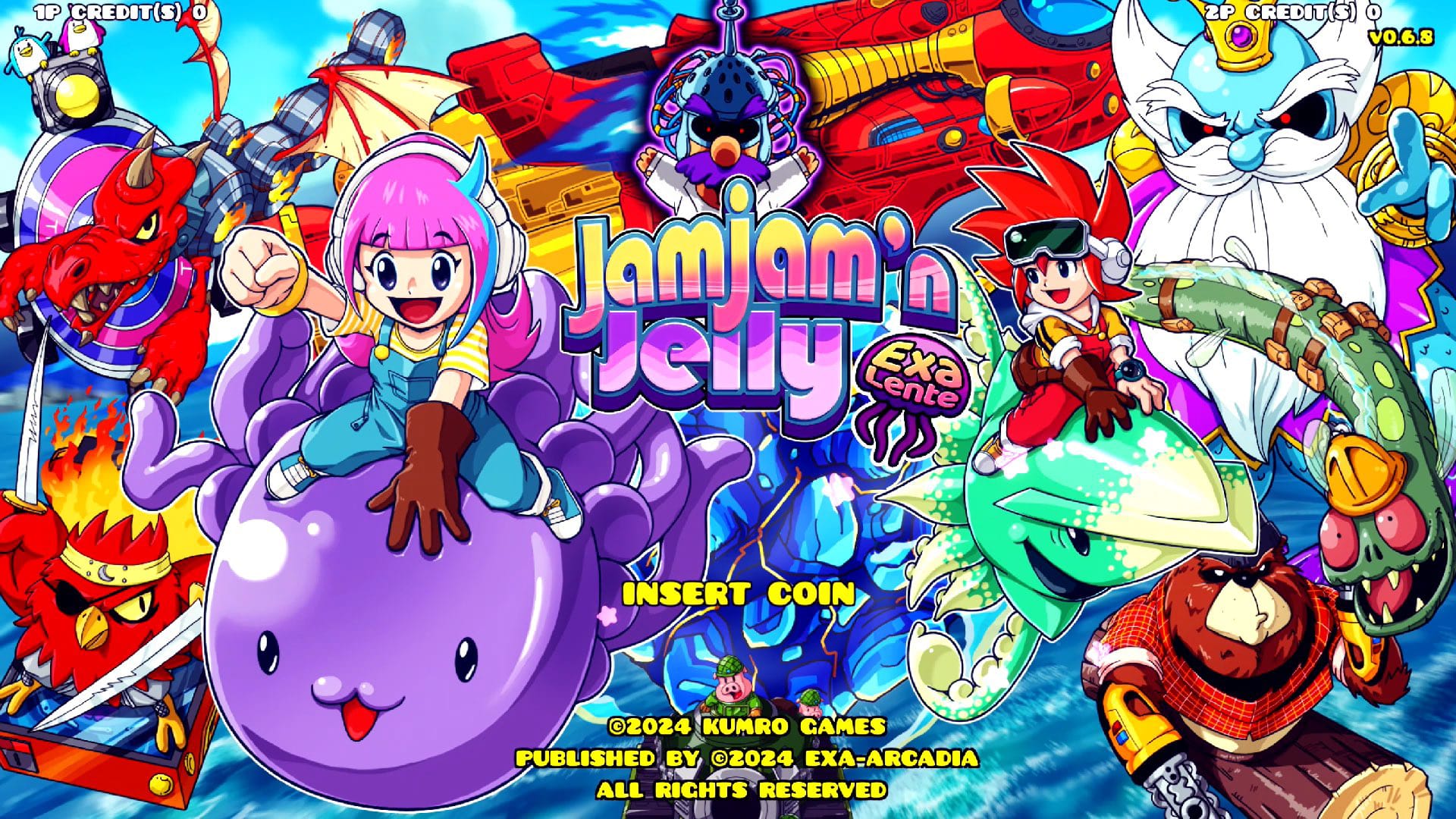 Jamjam'n Jelly Exalente title screen