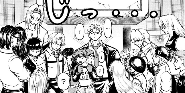 The Union surrounds a confused Fuuko in Undead Unluck chapter 238