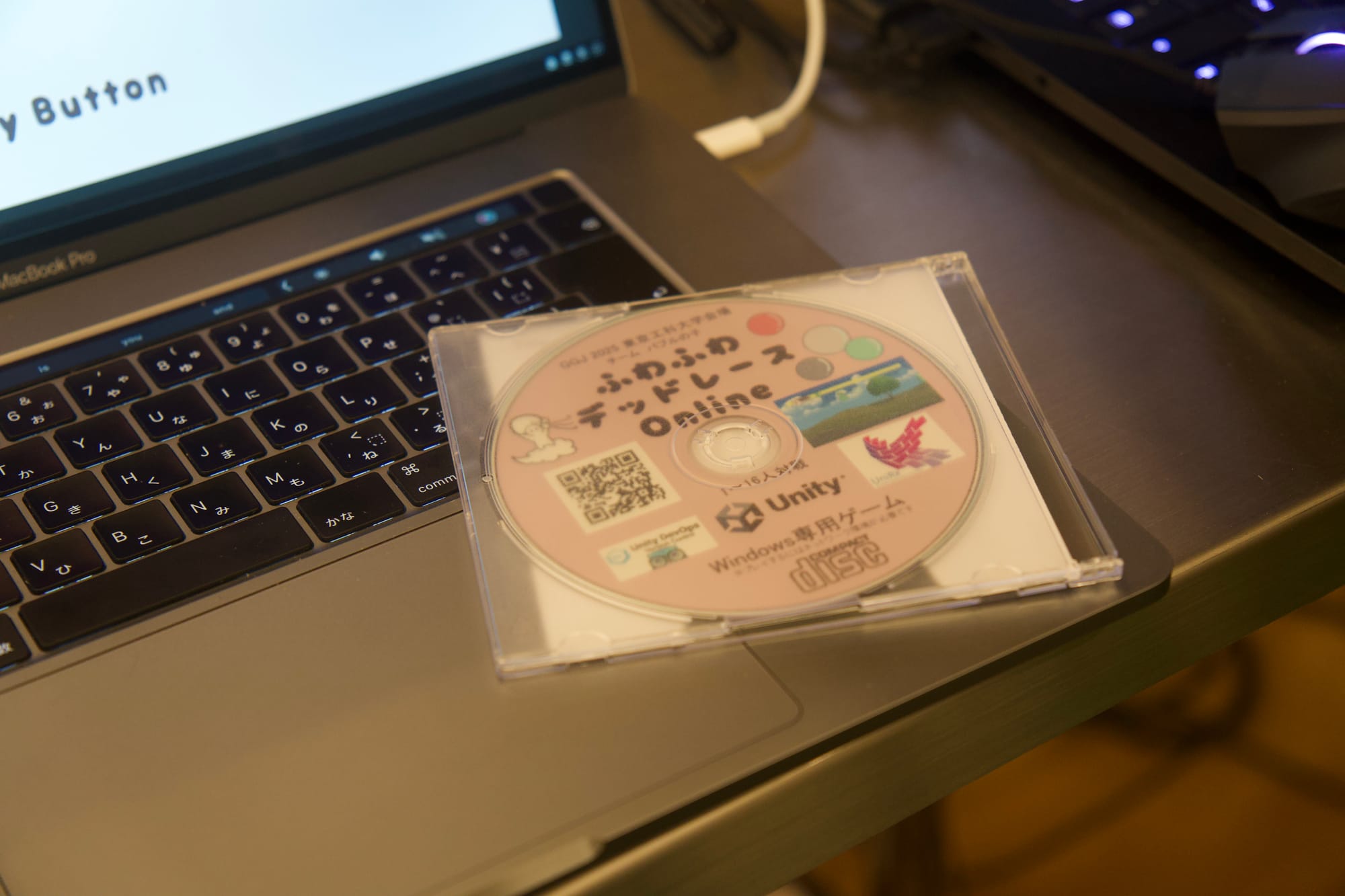 One Global Game Jam team's work burned to CD