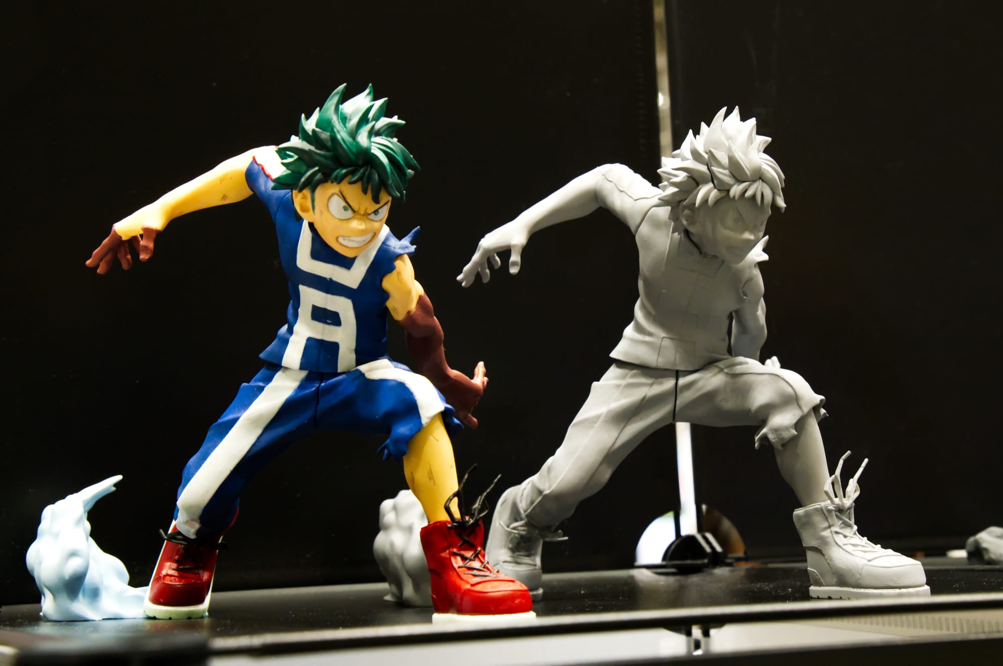 Izuku 'Deku' Midoriya painted and sample figures