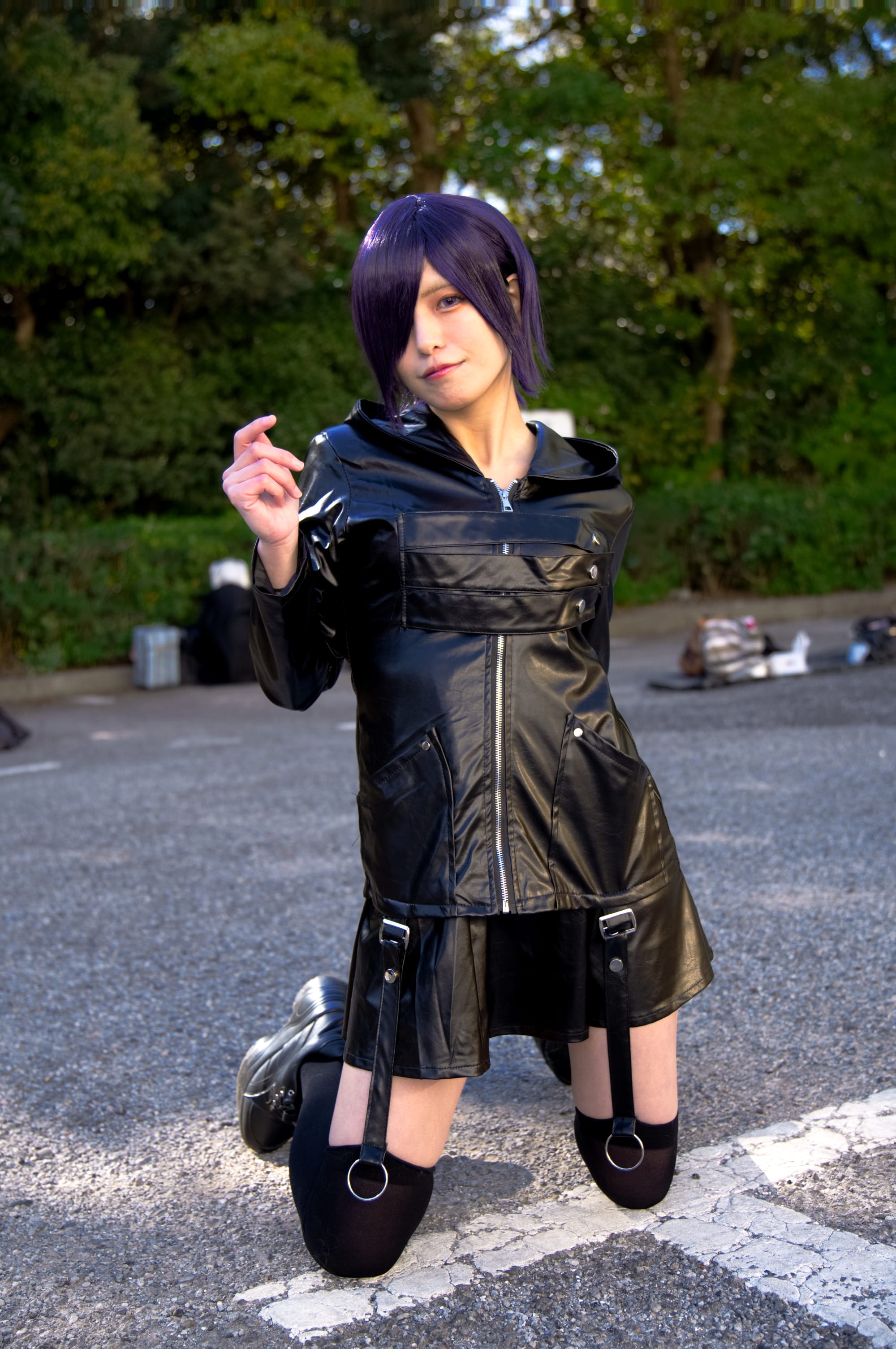 Amagami Mochi cosplays at Touka Kirishima from Tokyo Ghoul