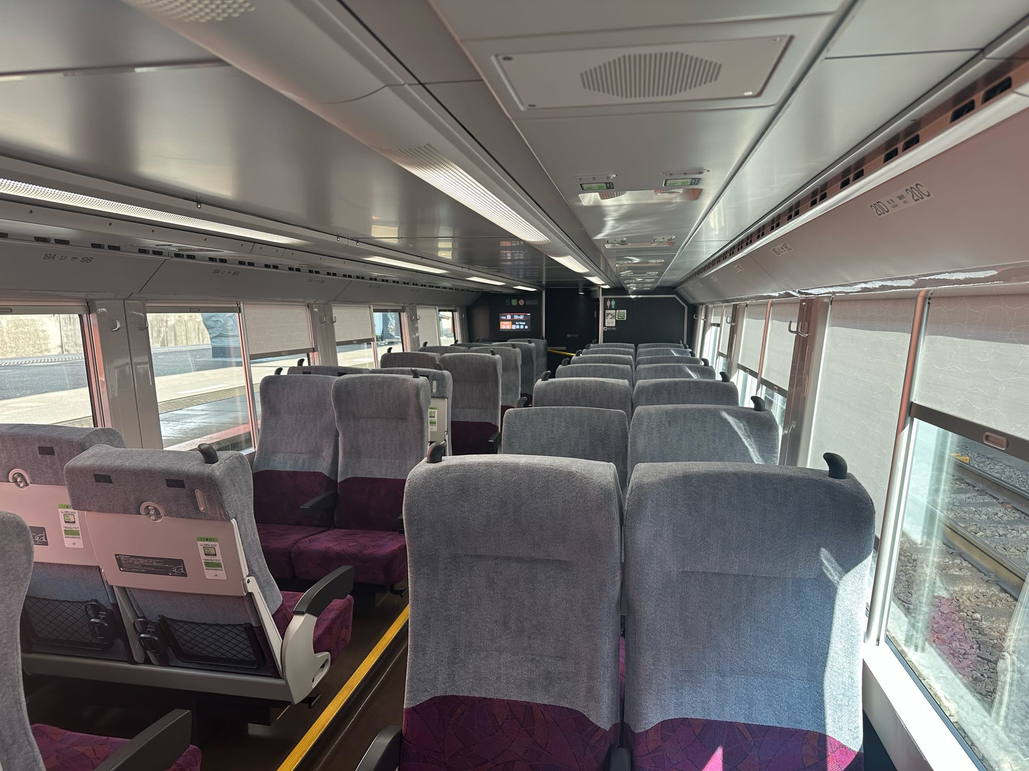 JR Chuo Line Green Car interior (lower)