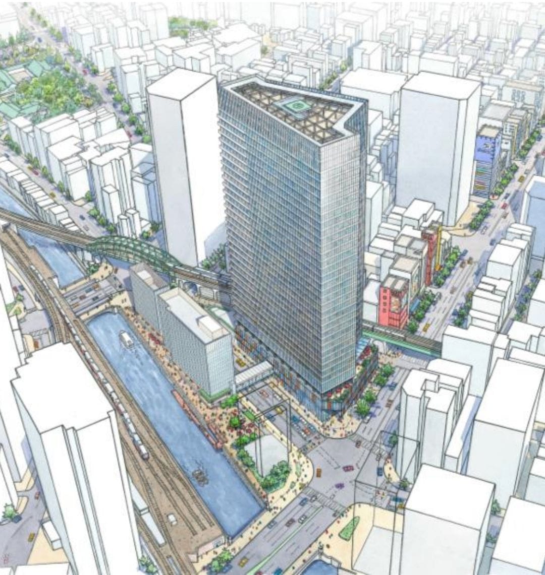 Akihabara re-development concept drawing