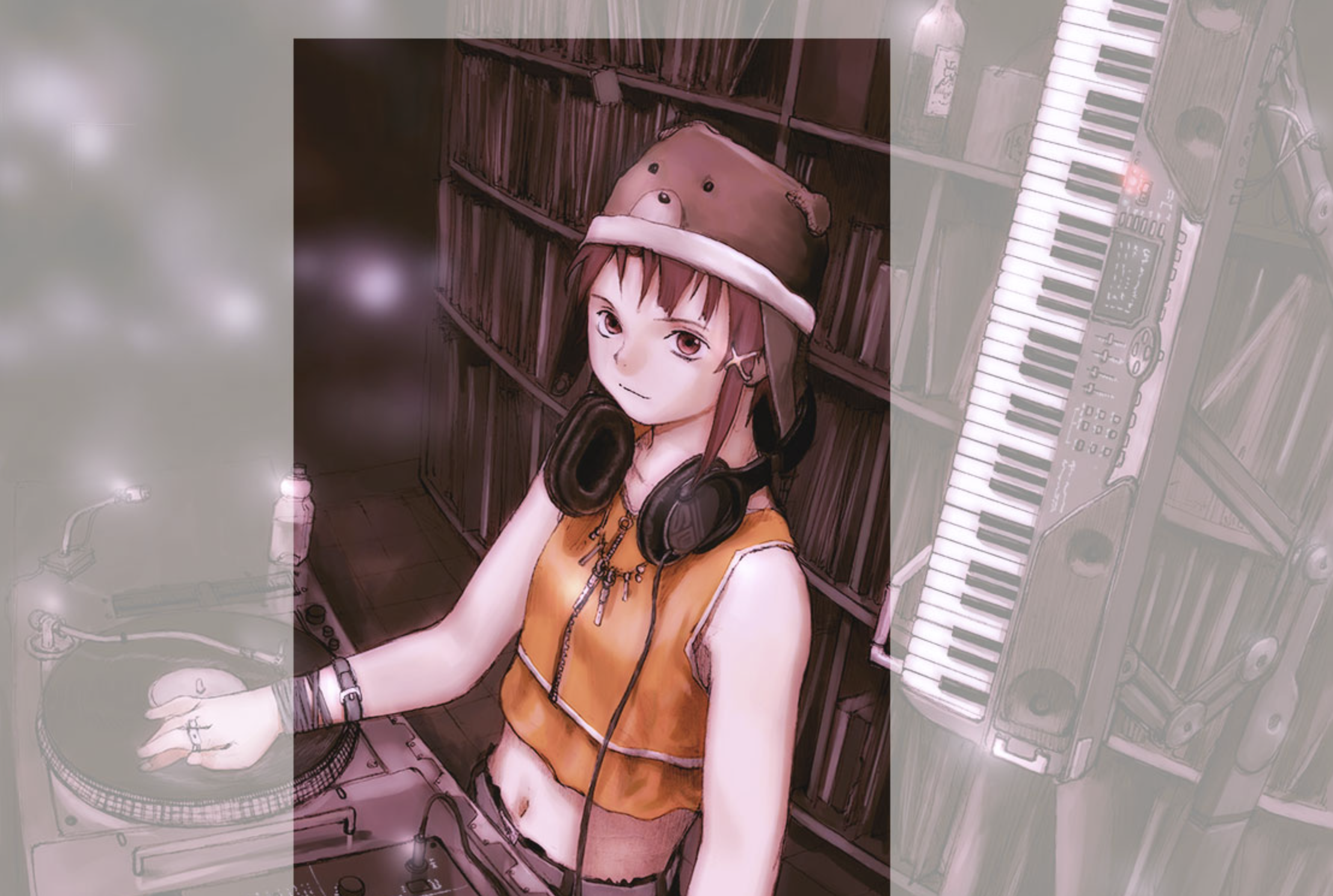 Serial Experiments Lain: Cyberia Mix CD Jacket illustration