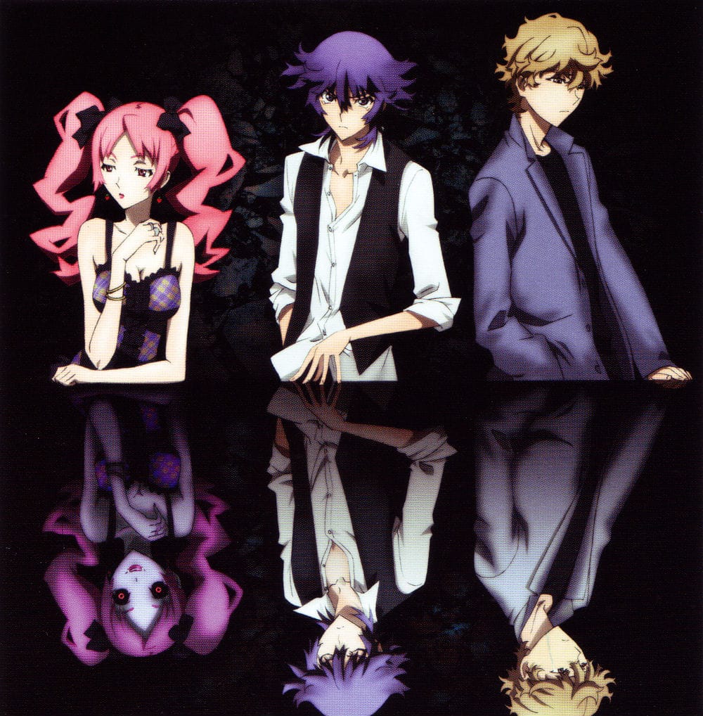 Shiki's Megumi, Natsuno, and Toru from left to right. 