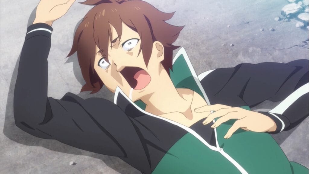 Kazuma's death in Konosuba