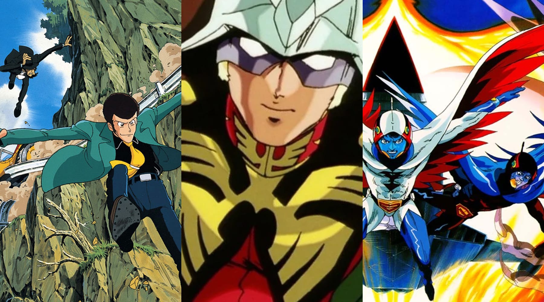 Lupin The Third / Mobile Suit Gundam / Science Ninja Team Gatchaman