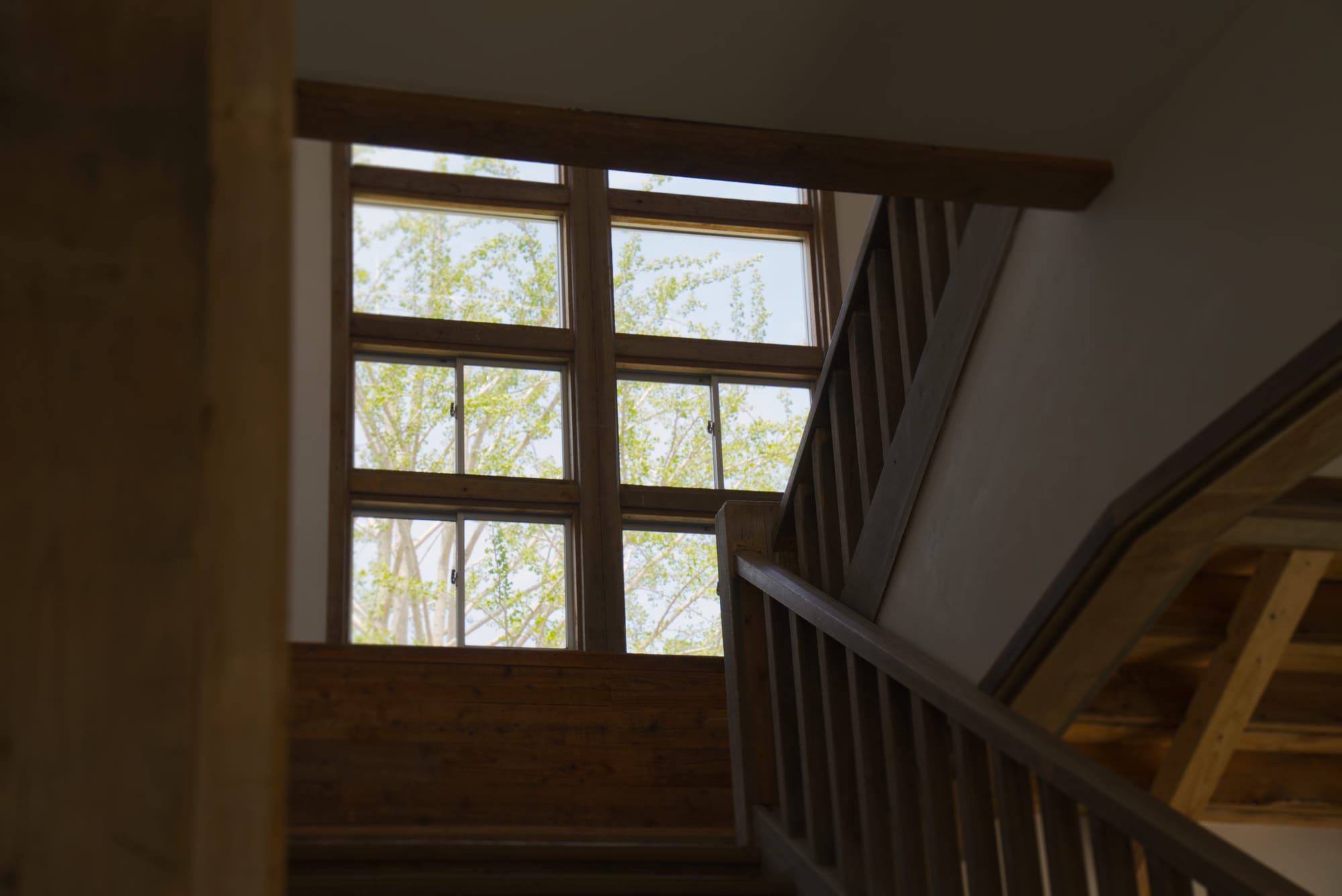 A stairwell inside A Dialogue of Life at Expo 2025