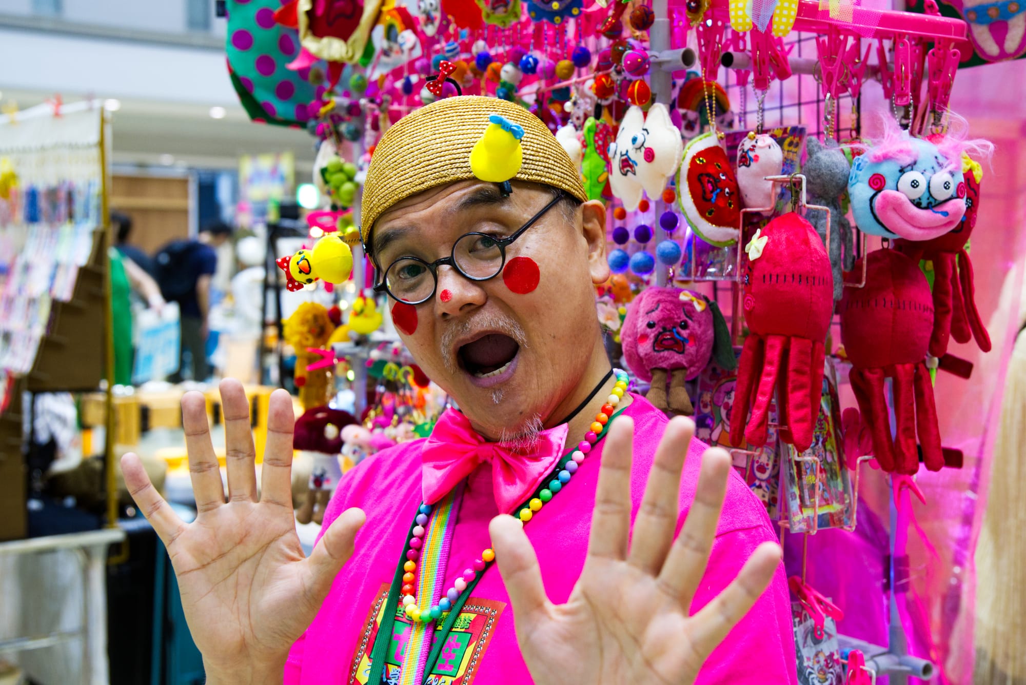 Colorful characters at Design Festa