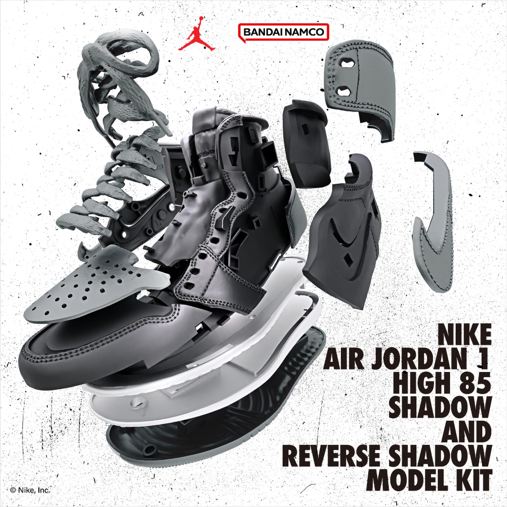 Nike Air Jordan 1 High 85 Shadow and Reverse Shadow Model Kit key visual