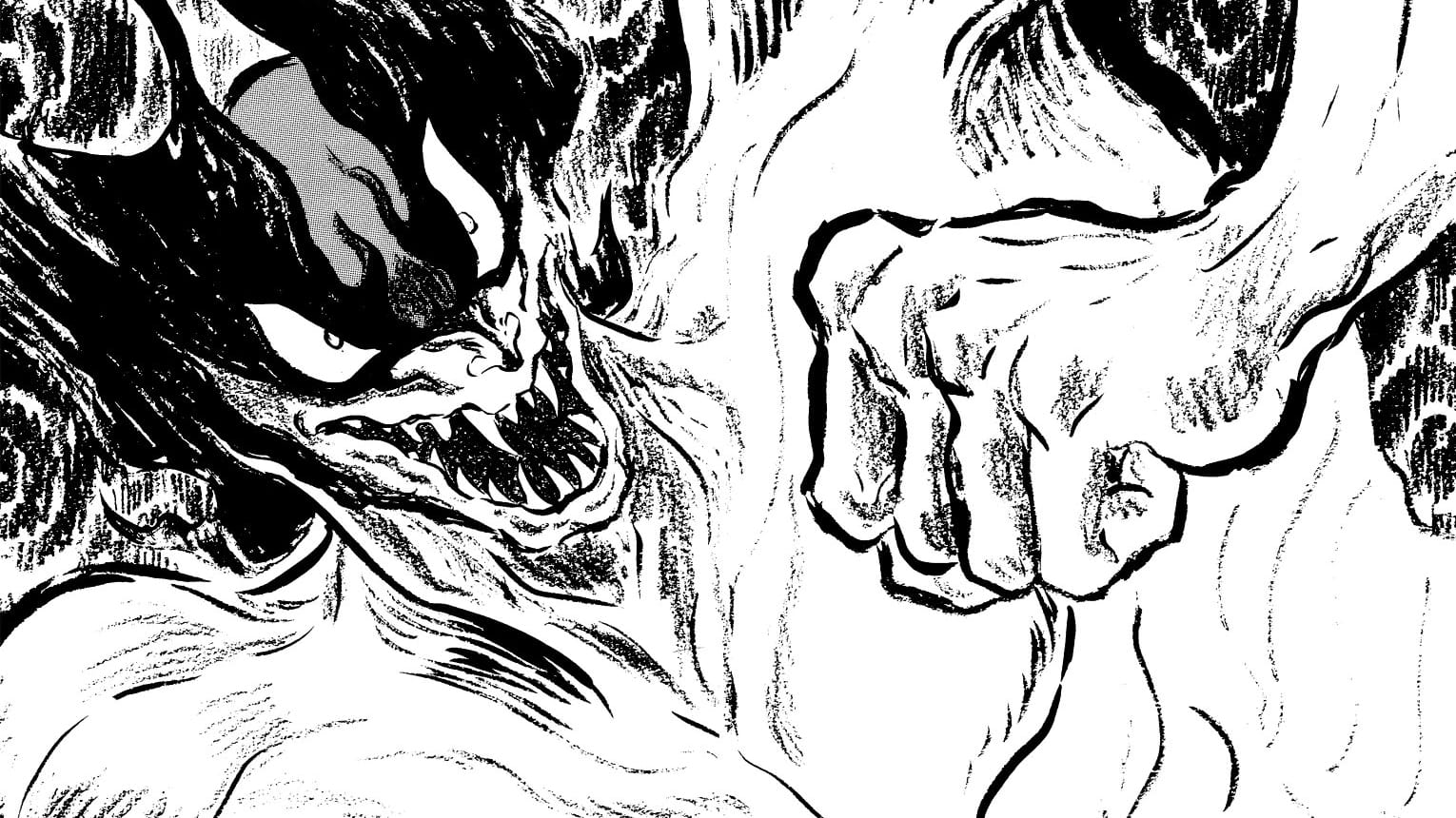 Devilman in Go Nagai's original 1982 manga