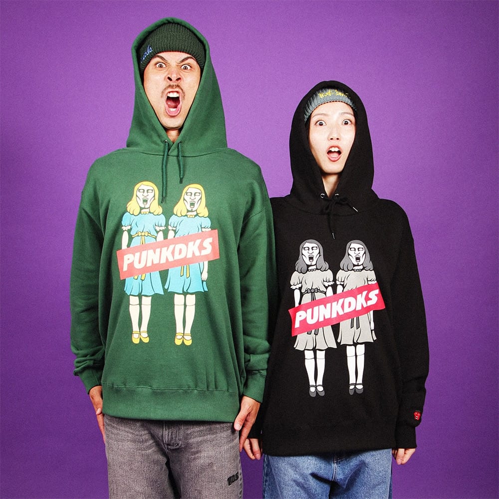 PUNK DRUNKERS AW2025 AITSU Twins hoodie