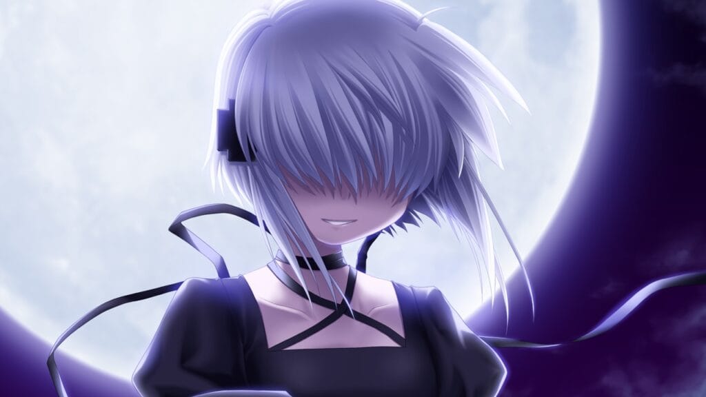 Rewrite anime Kagari with hidden eyes