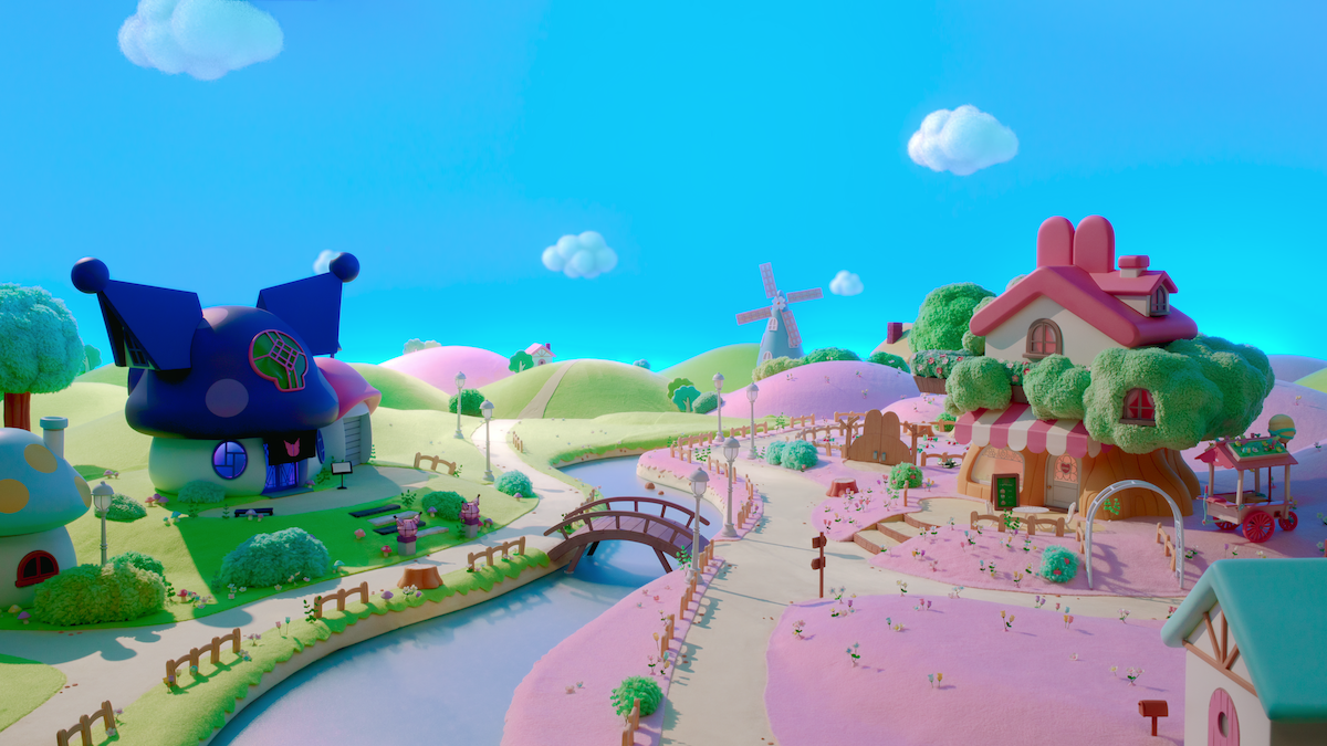 The world of Mariland in My Melody and Kuromi