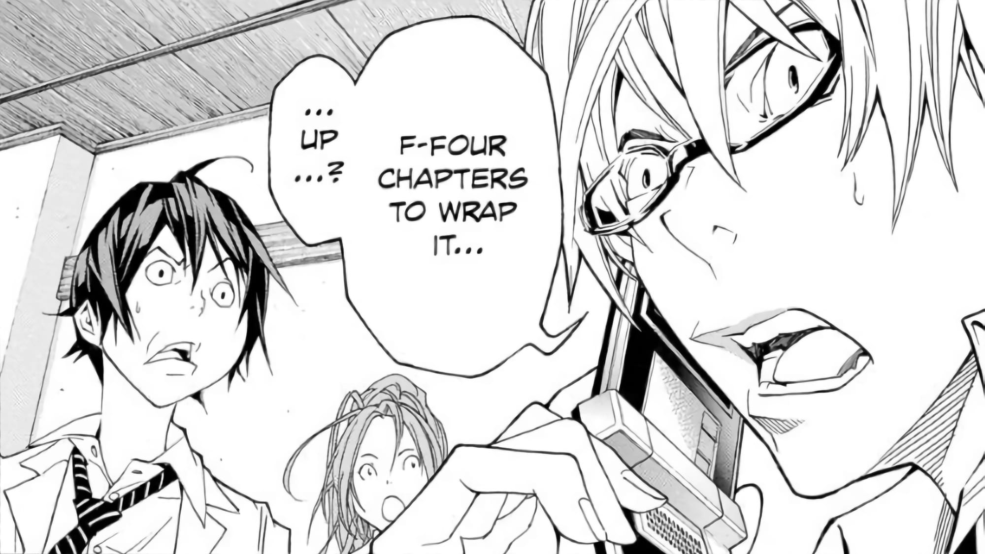 Bakuman cancellation notice panel