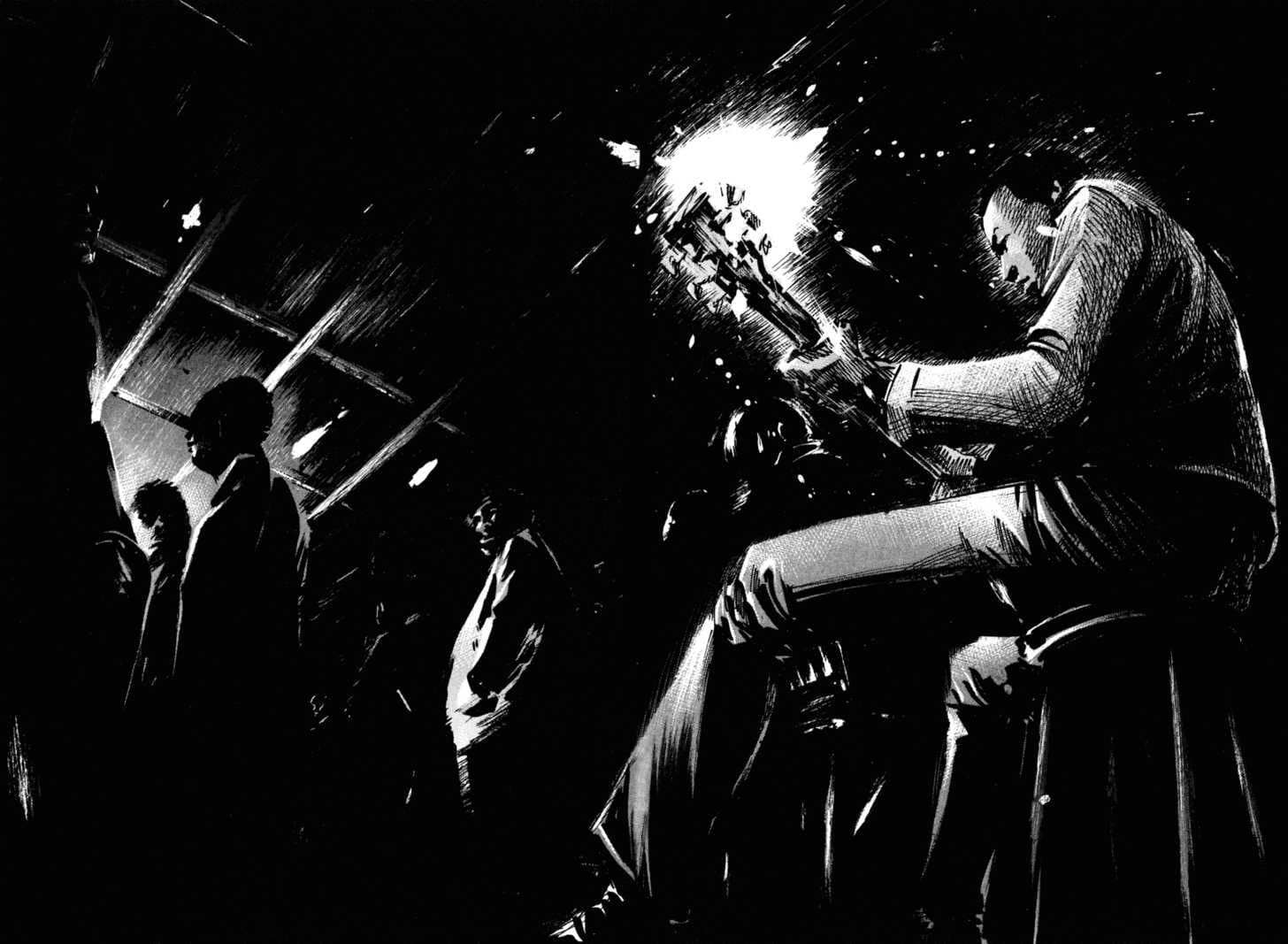 RJ performing in Me and the Devil Blues manga