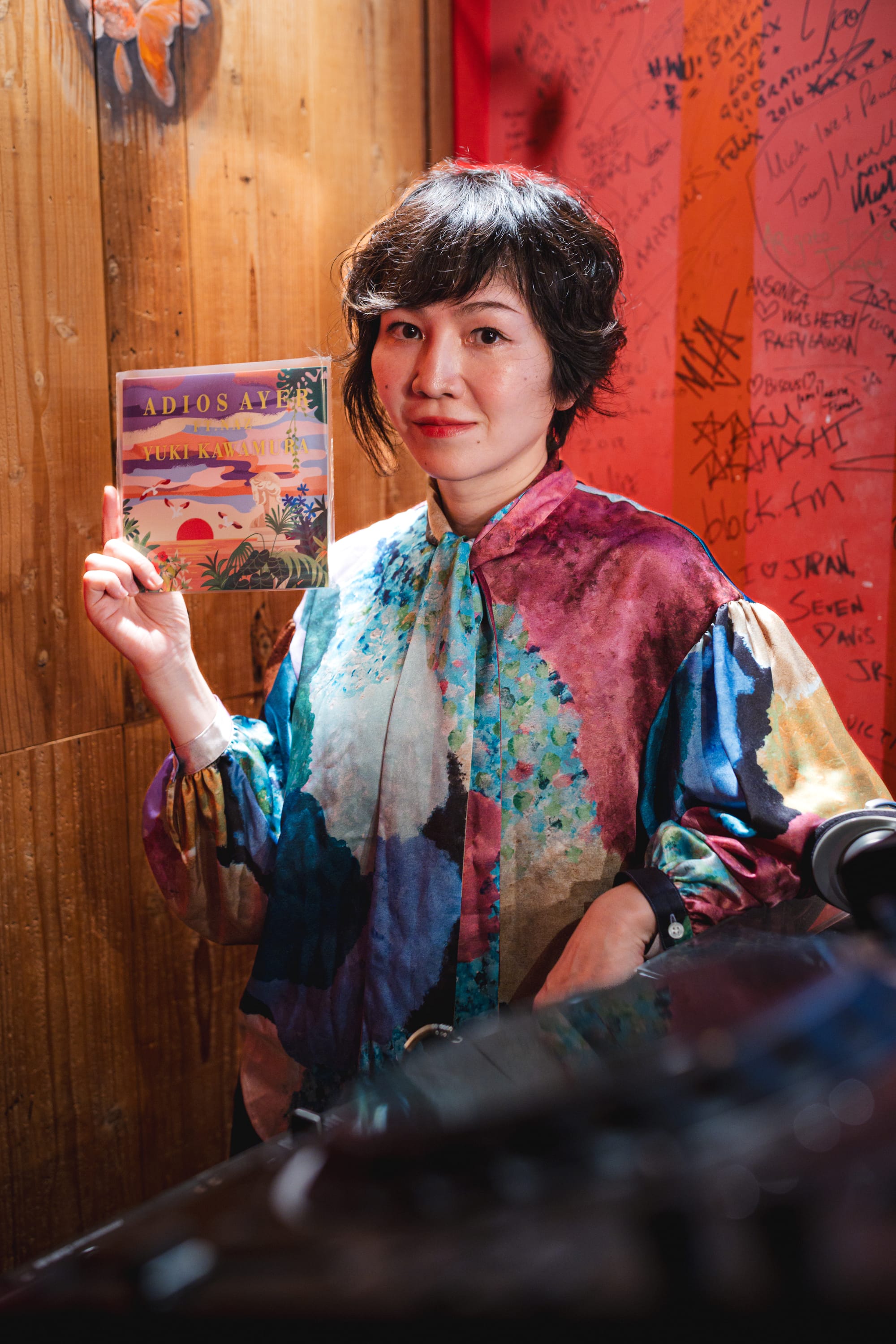 Yuki Kawamura with Adios Ayer 7" vinyl