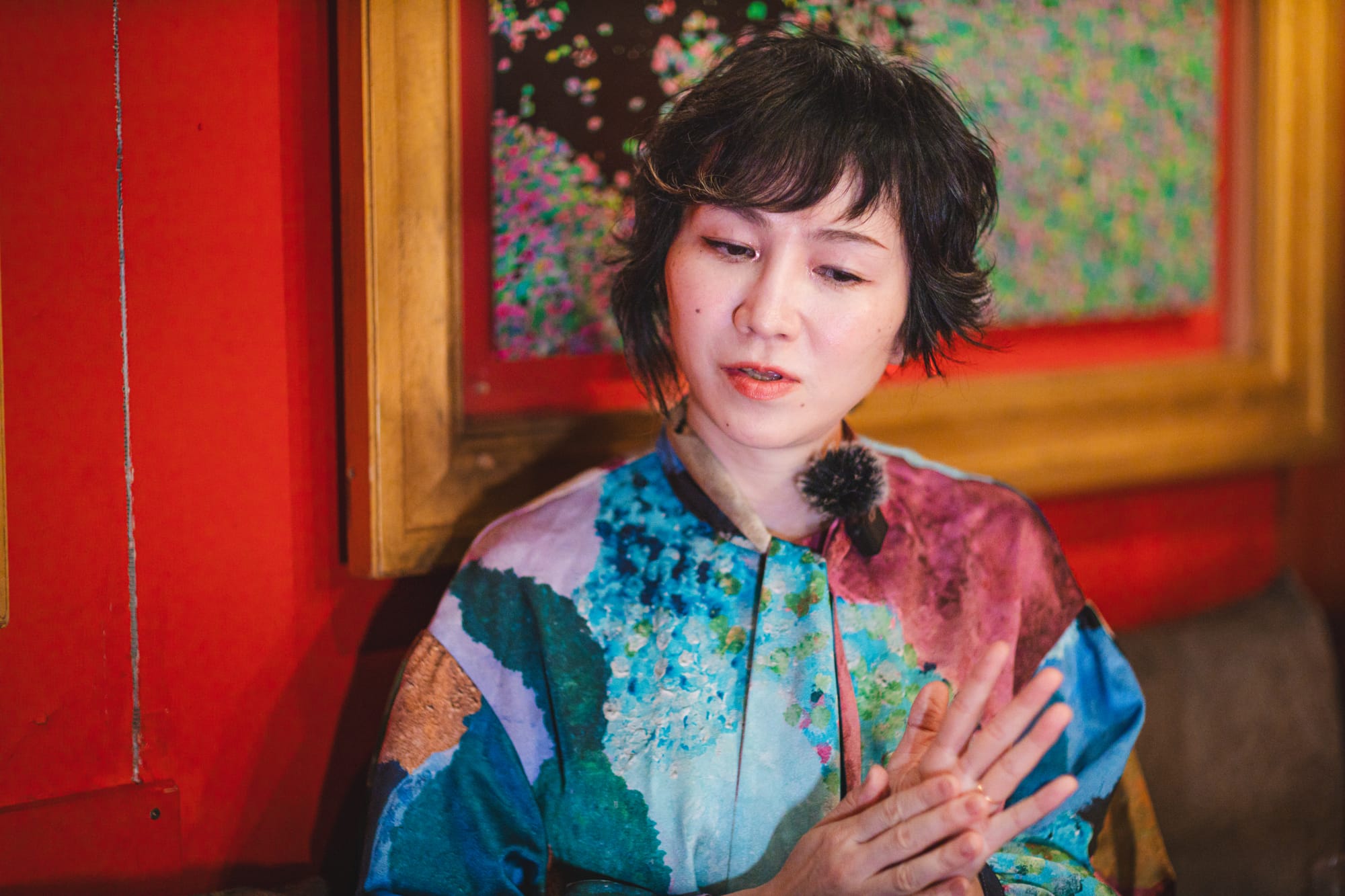 Yuki Kawamura speaking during interview
