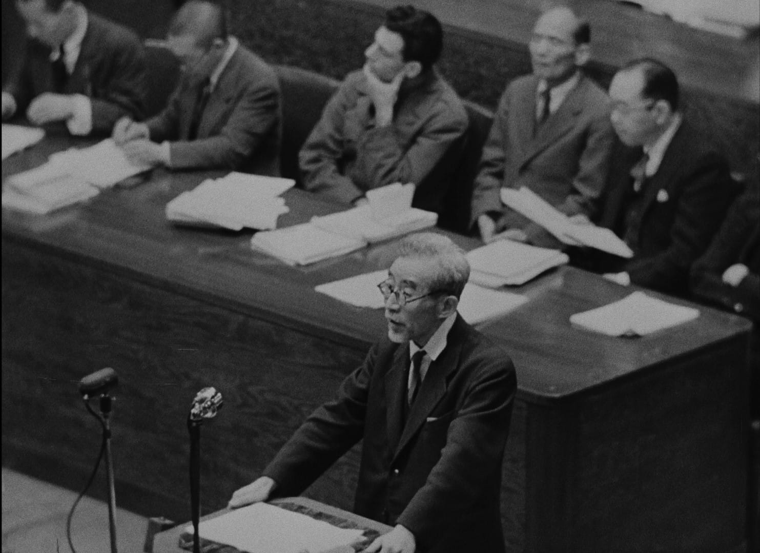 Screenshot from Masaki Kobayashi's Tokyo Trial documentary