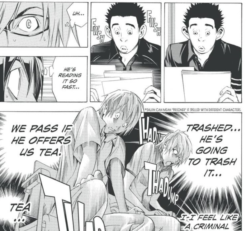 Manuscript meetings in Bakuman