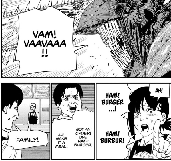 Page from chapter 85 of the Chainsaw Man manga