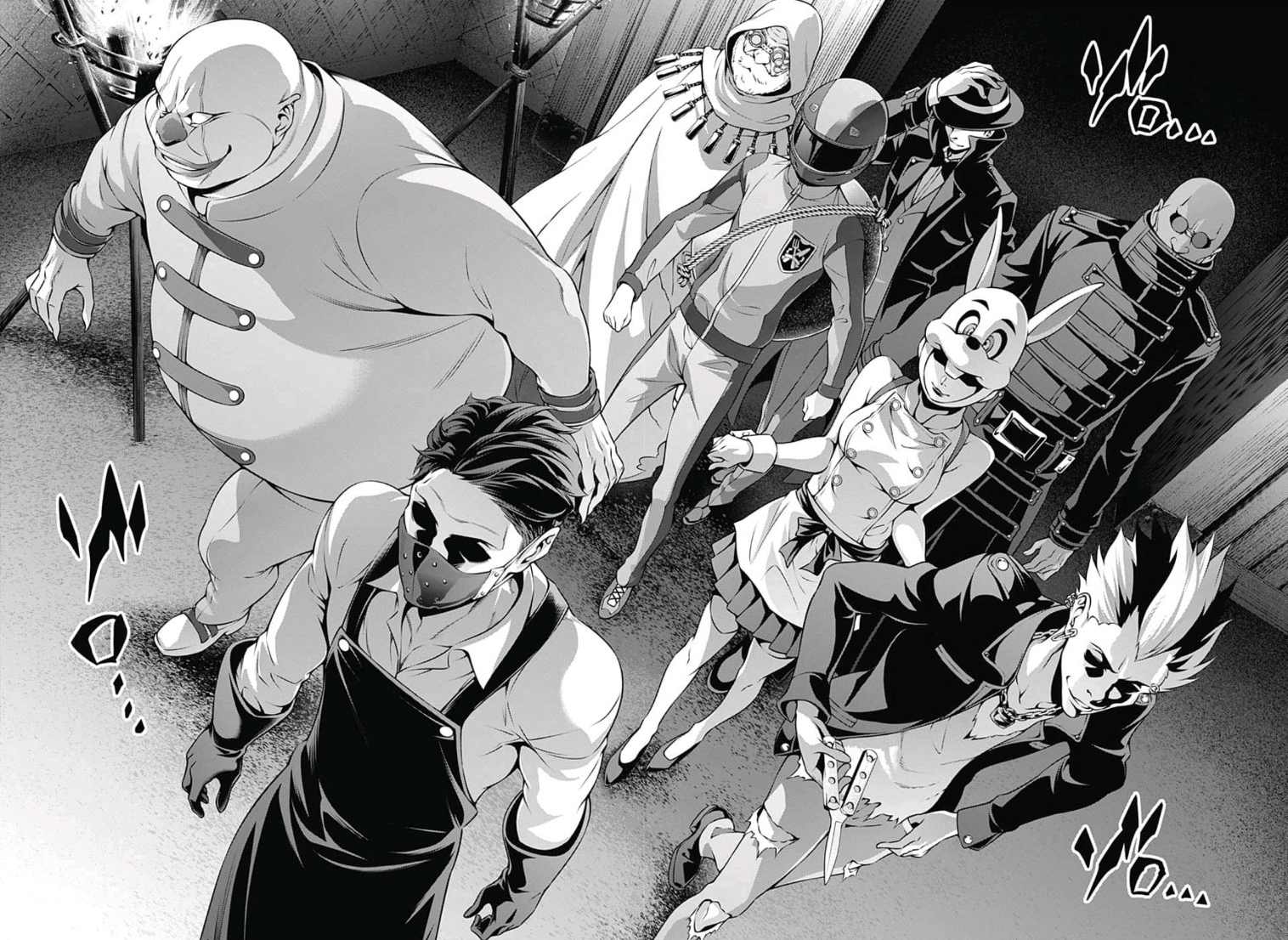 Les Cuisiniers Noirs from Food Wars manga