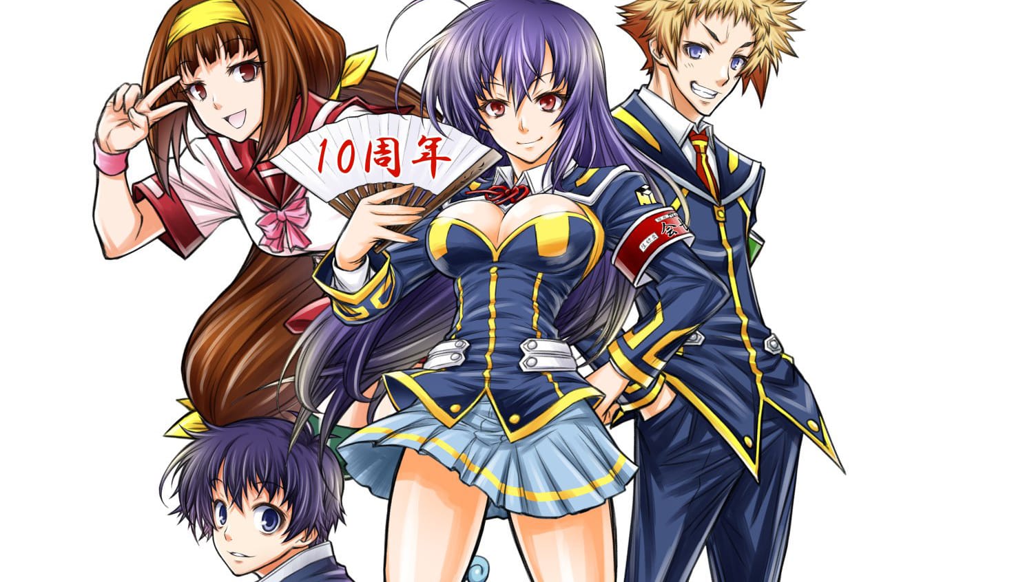 Medaka Box 10th Anniversary illustration