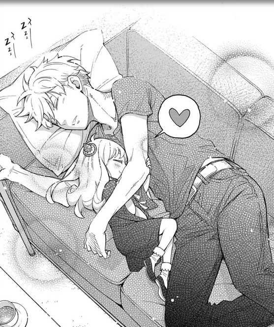 Anya and Loid sleeping