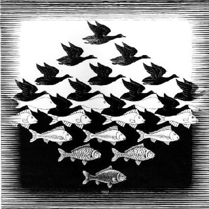 M.C. Escher’s “Sky and Water”