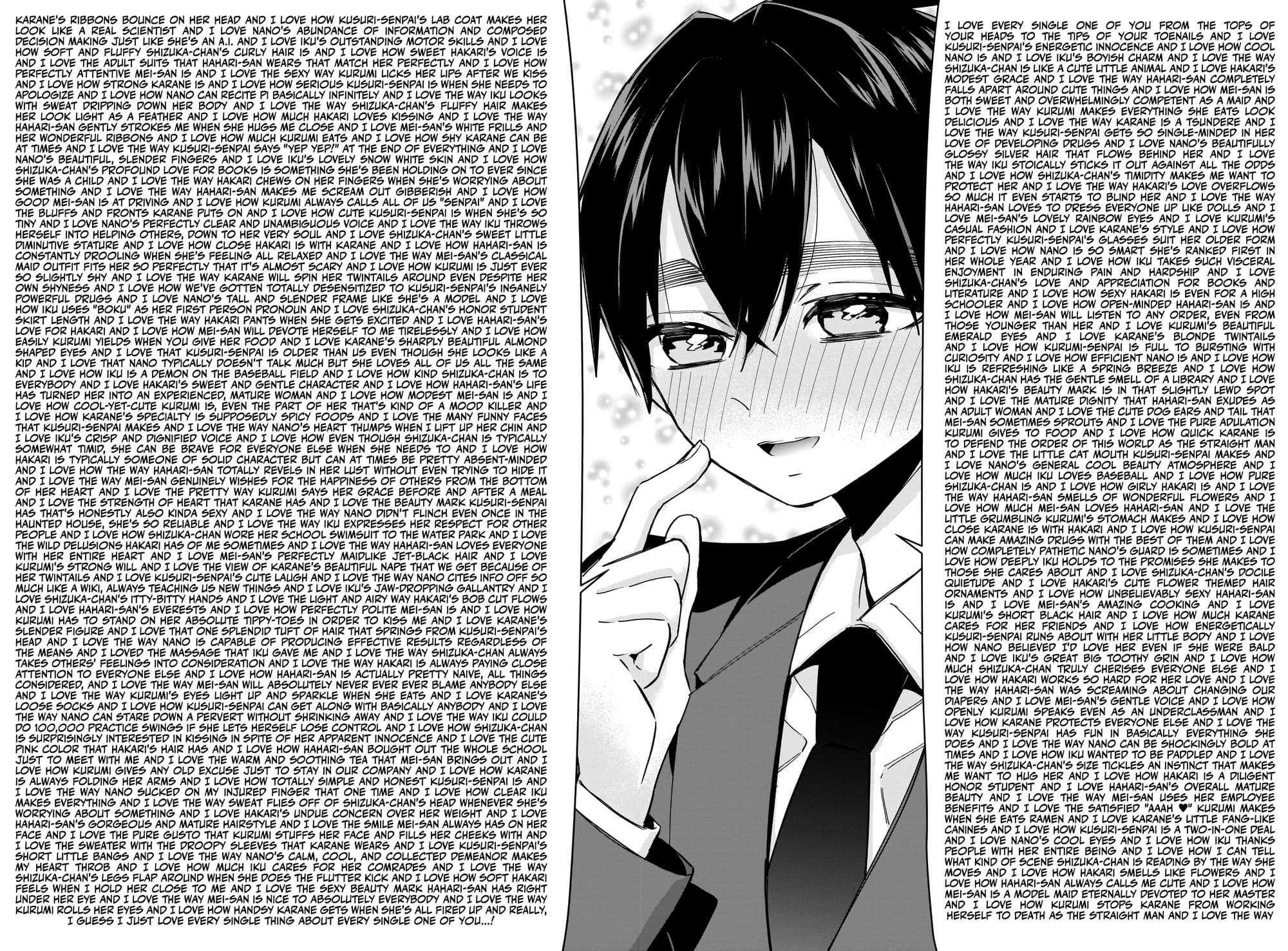 Rentaro's long speech in the manga series. 