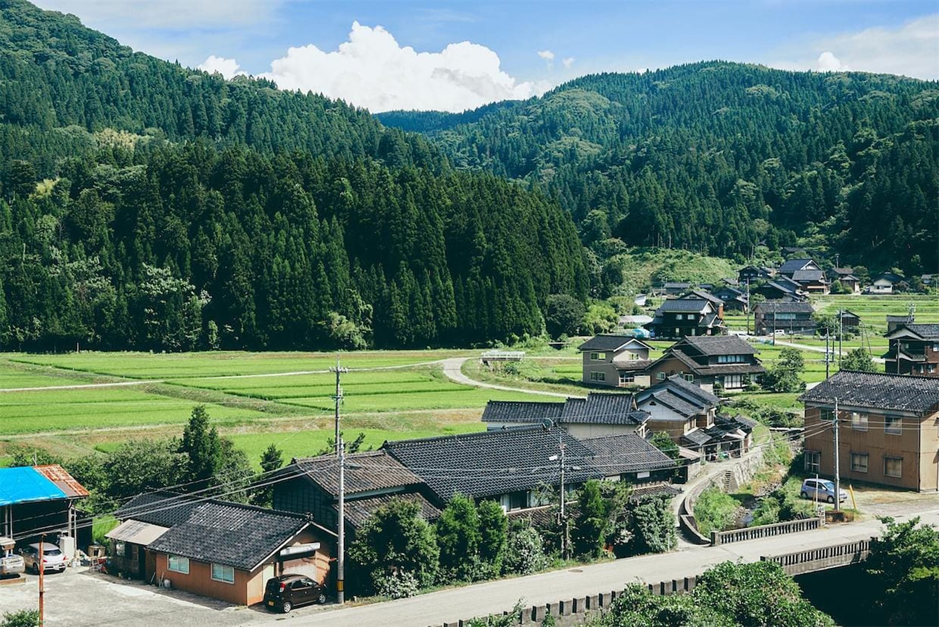 The landscape of the Noto satoyama before the disasters