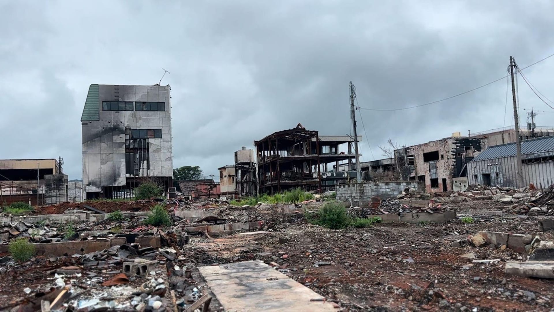 The Wajima City market, destroyed in a fire after 1300 years of history
