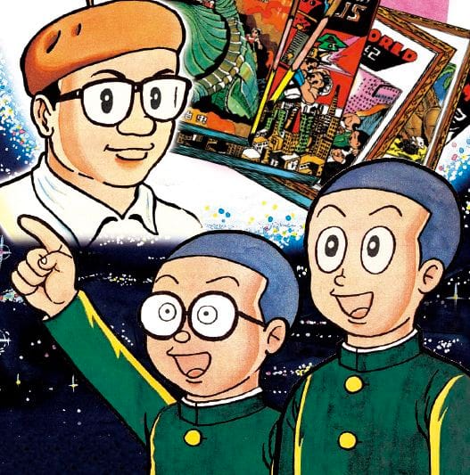 Totally-not-Fujio Fujiko as kids dreaming of Tezuka.