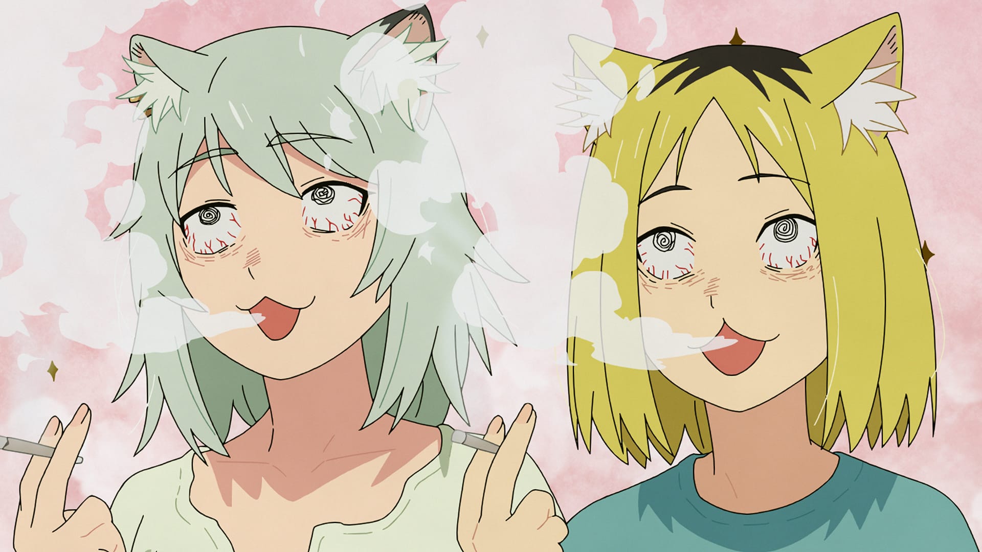 Yaniko and Mashiko in Chainsmoker Cat