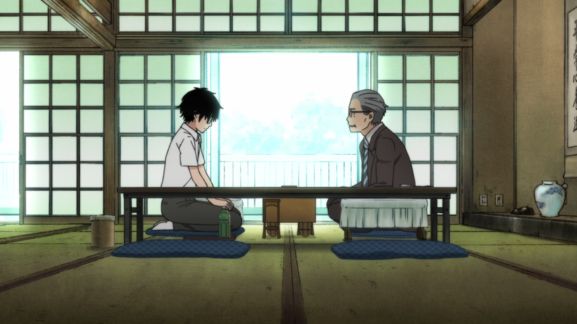 March Comes in Like a Lion rei and masachika in a shogi match