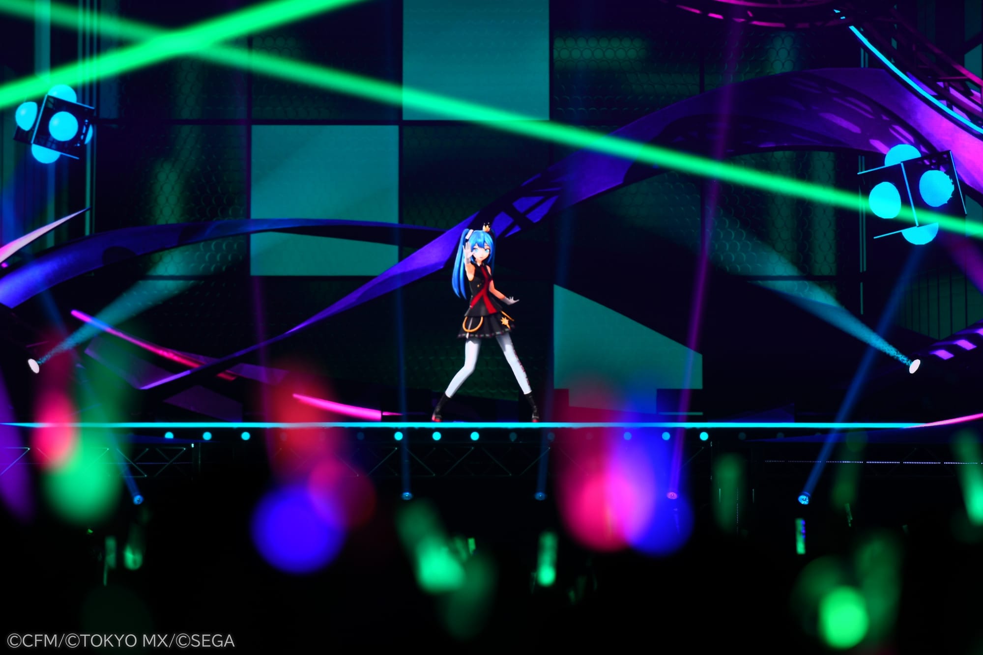 Hatsune Miku performing at Magical Mirai 2026