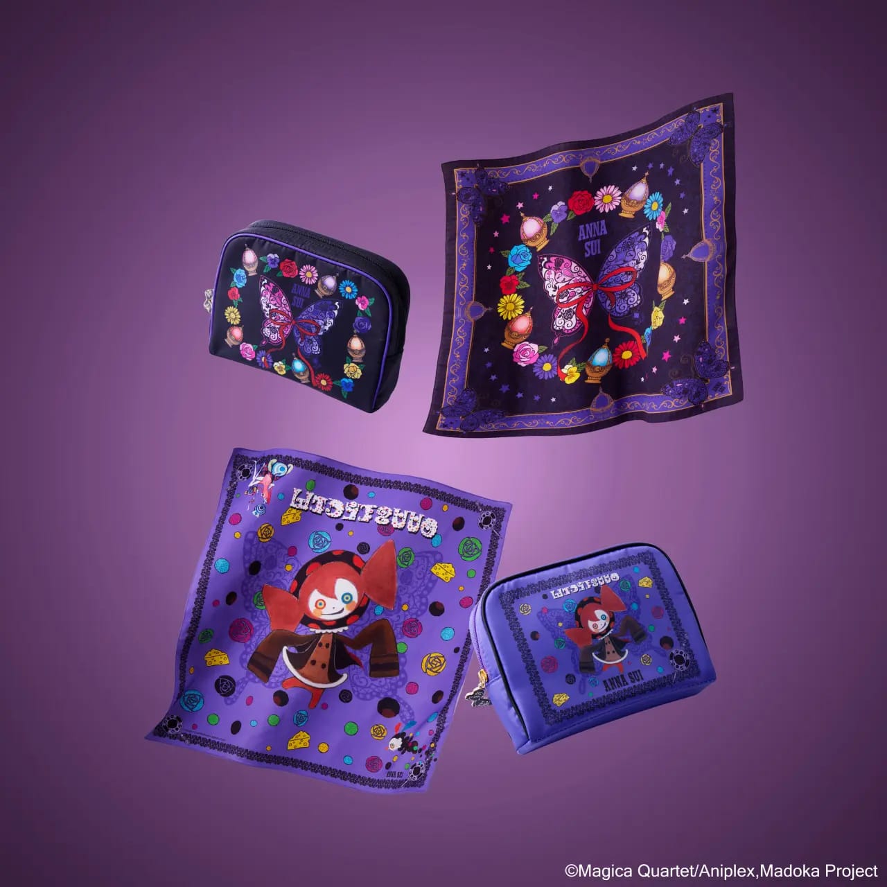 Anna Sui x Madoka Magica cleaning cloths