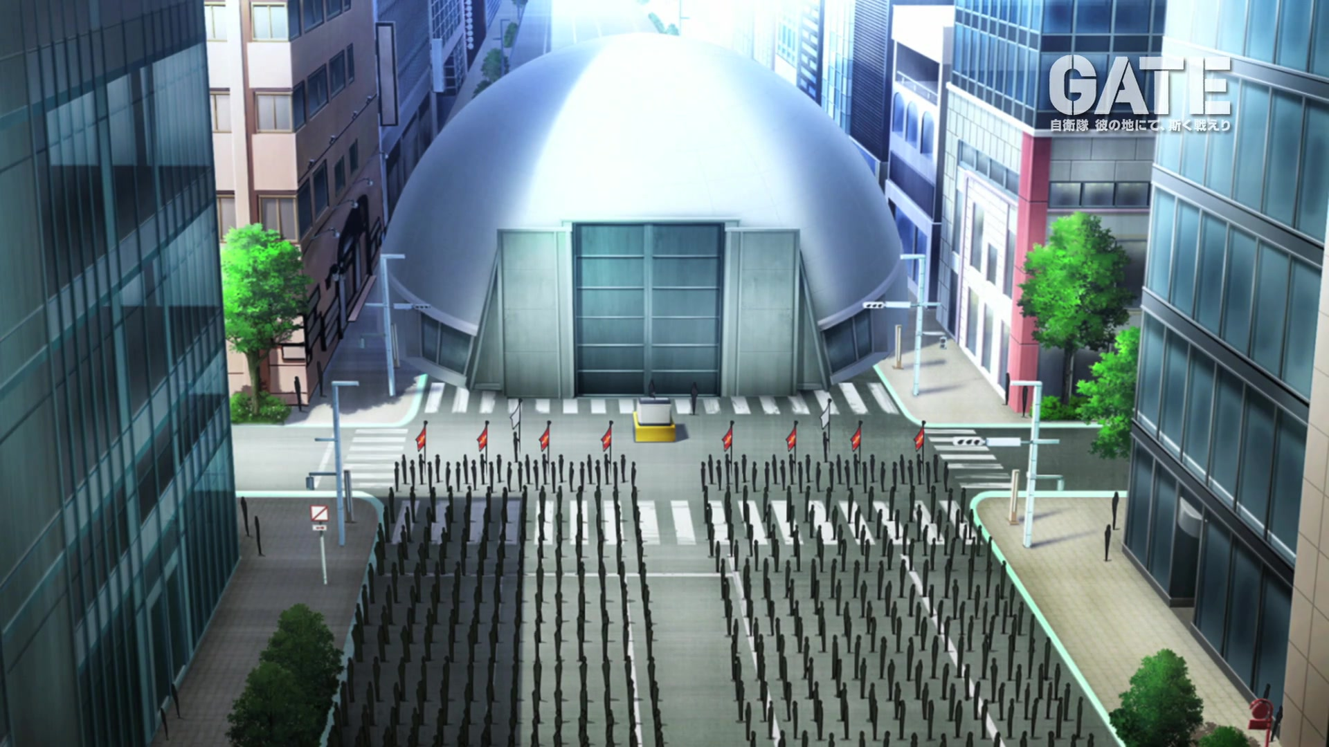 GATE anime series otherworld gate. 