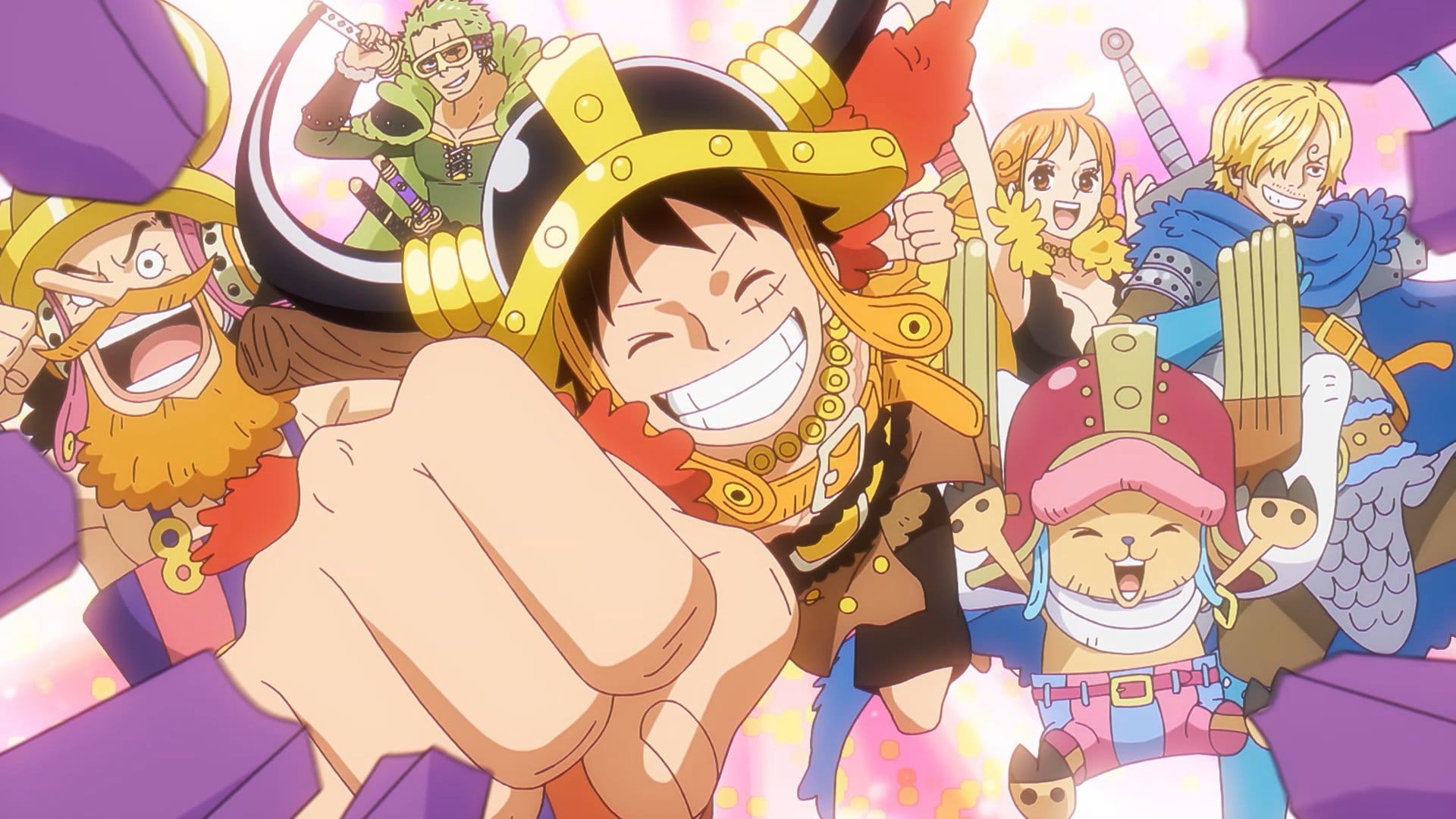 One Piece straw hat crew anime still
