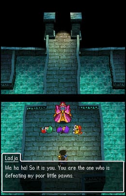 A comatose young hero lies on the ground with Harry. The villainous Ladja says to Pankraz, "Wa ha ha! So it is you. You are the one who is defeating my poor little pawns." 