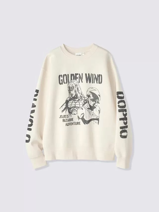 GU x Jojo - Golden Wind sweat