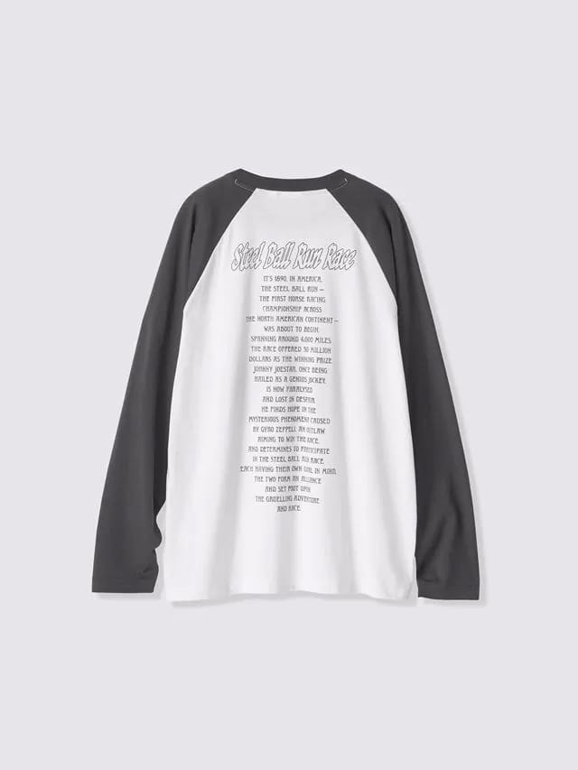 GU x Jojo - Steel Ball Run long tee (back)